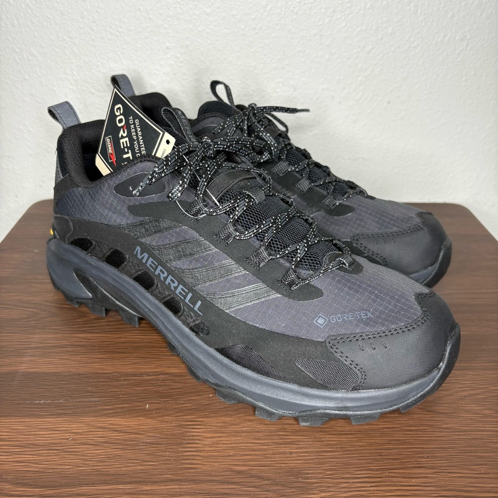 New Merrell Black Men Moab Speed 2 GORE-TEX® Size 11 Wide Width Shoes J037513W